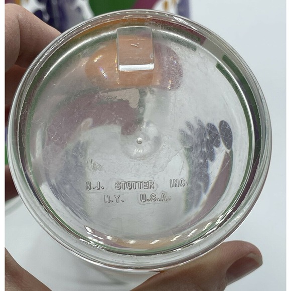 Vintage RARE STOTTER Mid-Century Plastic Fruit Pitcher and 4 Highball Glasses - Picture 6 of 11